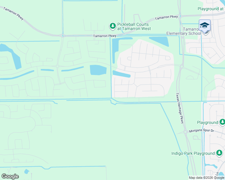 map of restaurants, bars, coffee shops, grocery stores, and more near Igloo Road in Brookshire