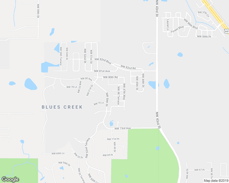 map of restaurants, bars, coffee shops, grocery stores, and more near 4837 Northwest 78 Road in Gainesville