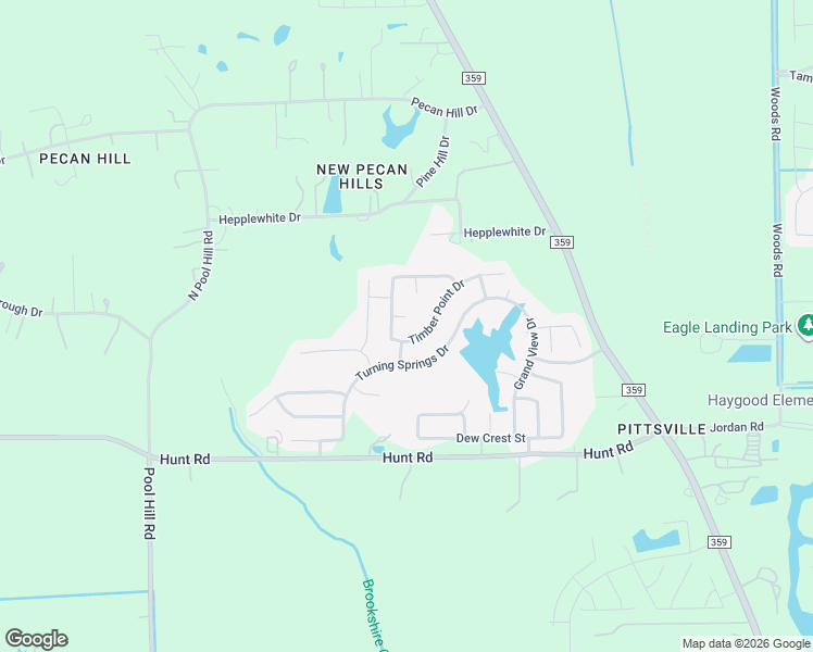 map of restaurants, bars, coffee shops, grocery stores, and more near 32722 Oak Heights Lane in Brookshire