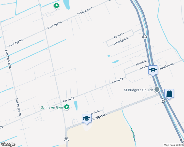 map of restaurants, bars, coffee shops, grocery stores, and more near 137 Nedra Court in Schriever