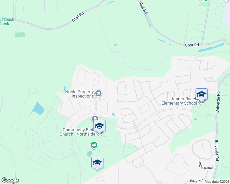 map of restaurants, bars, coffee shops, grocery stores, and more near 29007 Gooseberry in San Antonio