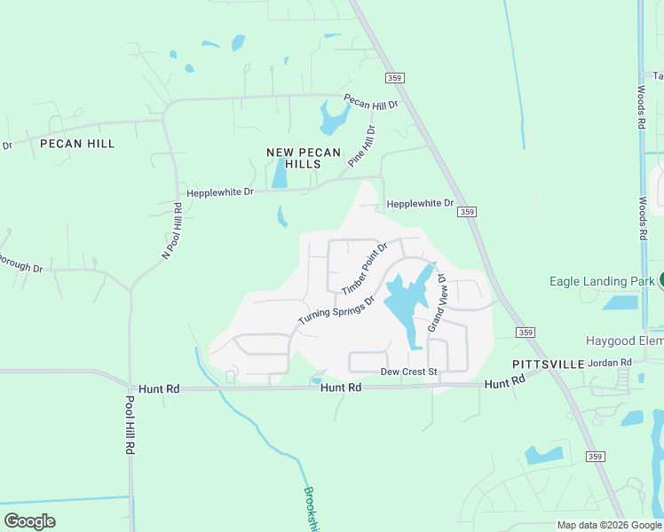 map of restaurants, bars, coffee shops, grocery stores, and more near 32722 Oak Heights Lane in Brookshire