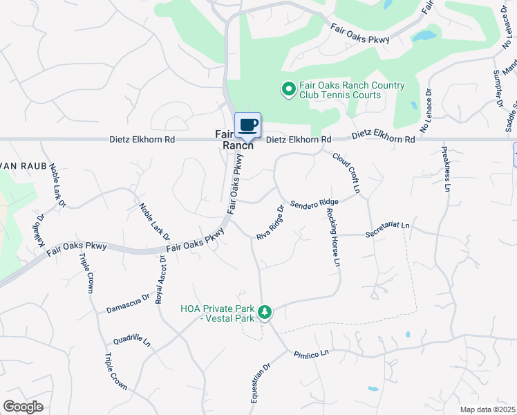 map of restaurants, bars, coffee shops, grocery stores, and more near 8016 Windermere Drive in Fair Oaks Ranch