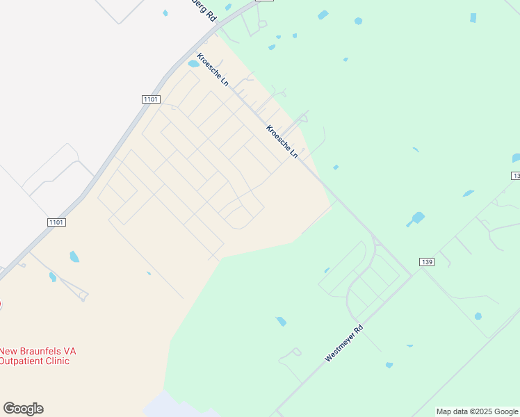 map of restaurants, bars, coffee shops, grocery stores, and more near 1178 Kroesche Lane in New Braunfels
