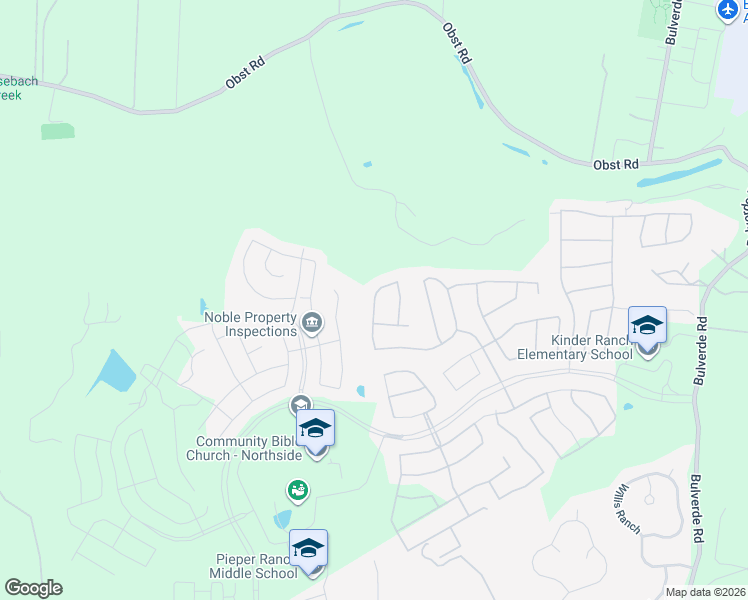 map of restaurants, bars, coffee shops, grocery stores, and more near 29007 Gooseberry in San Antonio