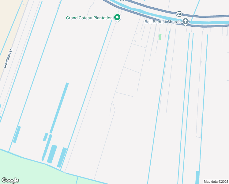 map of restaurants, bars, coffee shops, grocery stores, and more near Tears Street in Raceland