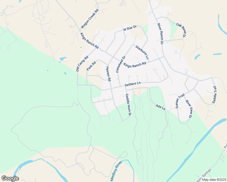 map of restaurants, bars, coffee shops, grocery stores, and more near 664 Heinen Road in Bandera