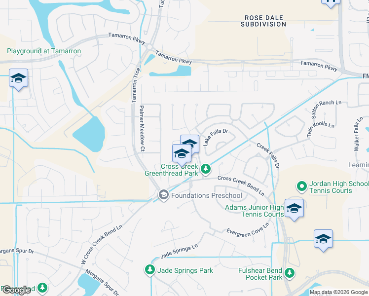 map of restaurants, bars, coffee shops, grocery stores, and more near 28615 Sonoran Field Court in Fulshear