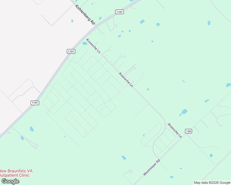 map of restaurants, bars, coffee shops, grocery stores, and more near 700-988 Kroesche Lane in New Braunfels