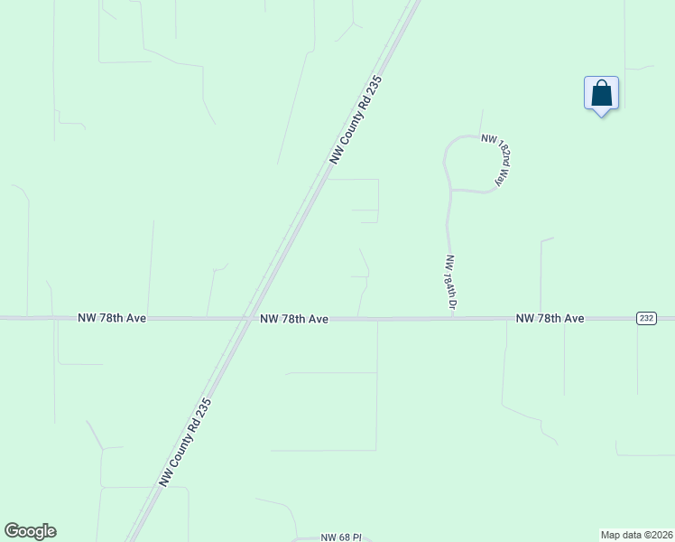map of restaurants, bars, coffee shops, grocery stores, and more near 18910 Northwest 78th Avenue in Alachua