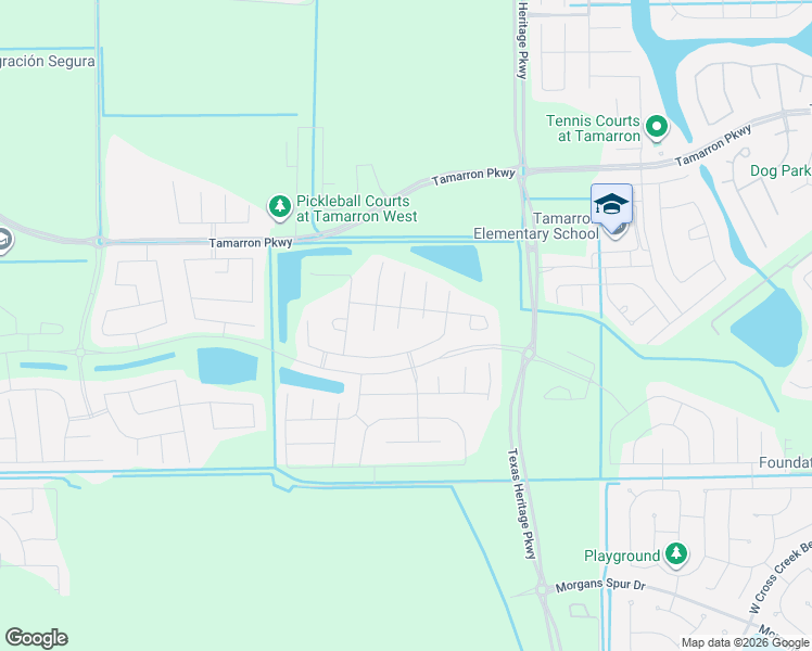 map of restaurants, bars, coffee shops, grocery stores, and more near Peterson Road in Brookshire