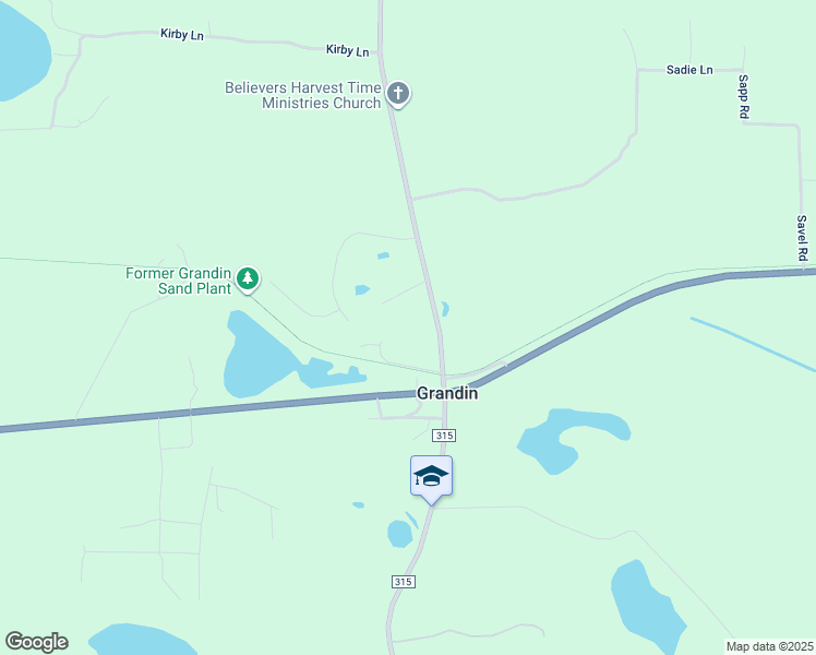 map of restaurants, bars, coffee shops, grocery stores, and more near in Grandin