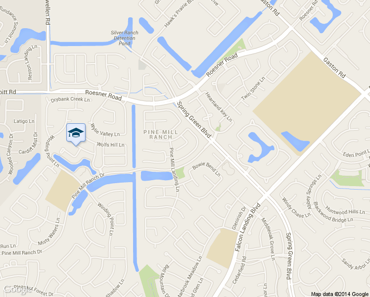 map of restaurants, bars, coffee shops, grocery stores, and more near 26515 Boulder Cove Court in Katy