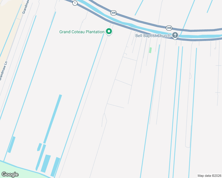 map of restaurants, bars, coffee shops, grocery stores, and more near 200-298 X Bypass Road in Raceland