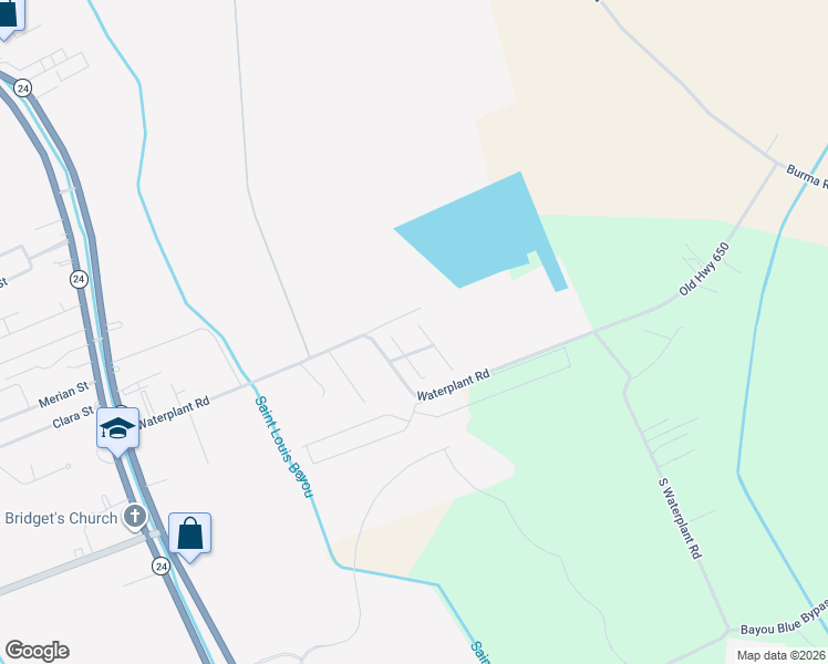 map of restaurants, bars, coffee shops, grocery stores, and more near 235-349 Waterplant Road in Schriever