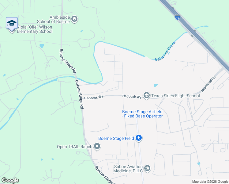 map of restaurants, bars, coffee shops, grocery stores, and more near 29300 Boerne Stage Road in Boerne