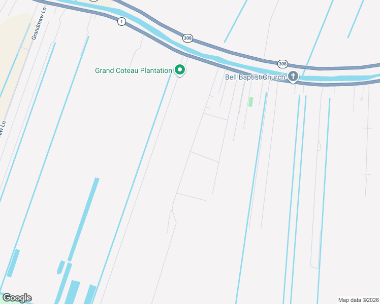 map of restaurants, bars, coffee shops, grocery stores, and more near 200 X Bypass Road in Raceland