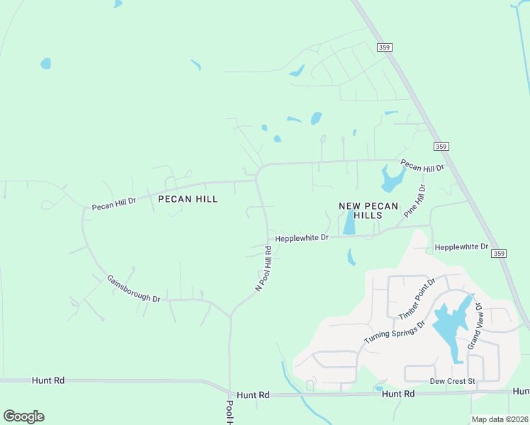 map of restaurants, bars, coffee shops, grocery stores, and more near 4422 Pool Hill Road in Brookshire