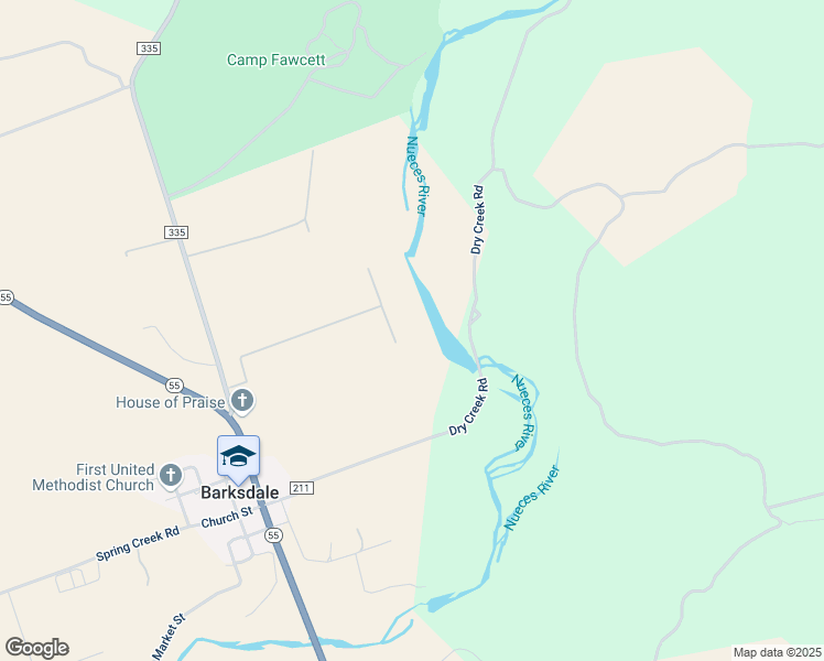 map of restaurants, bars, coffee shops, grocery stores, and more near in Barksdale