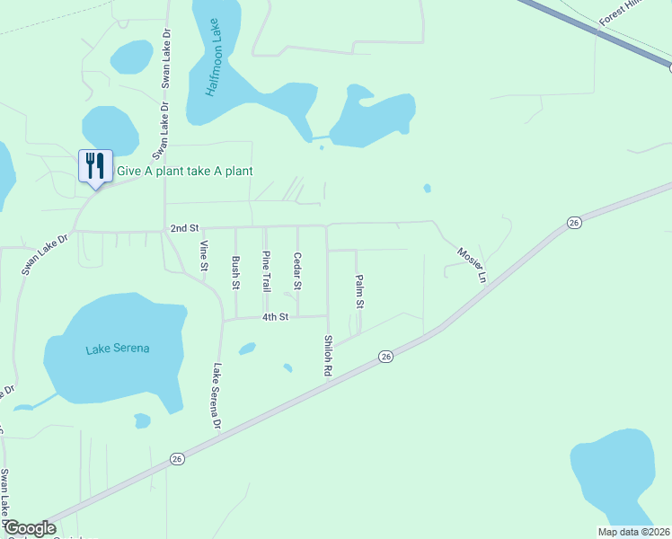 map of restaurants, bars, coffee shops, grocery stores, and more near 132 Shiloh Road in Melrose