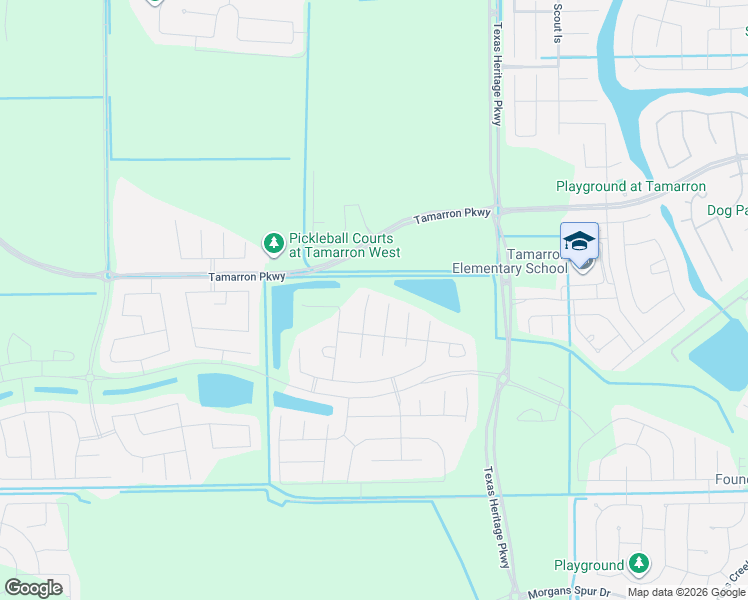 map of restaurants, bars, coffee shops, grocery stores, and more near Peterson Road in Brookshire