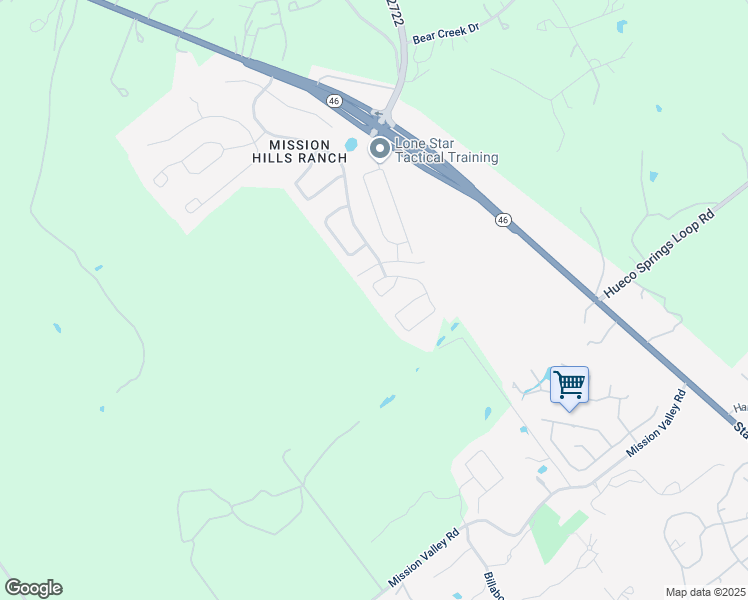 map of restaurants, bars, coffee shops, grocery stores, and more near 3129 Rosario Lane in New Braunfels