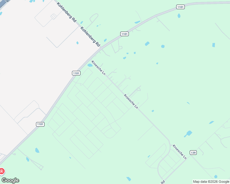 map of restaurants, bars, coffee shops, grocery stores, and more near 931 Kroesche Lane in New Braunfels