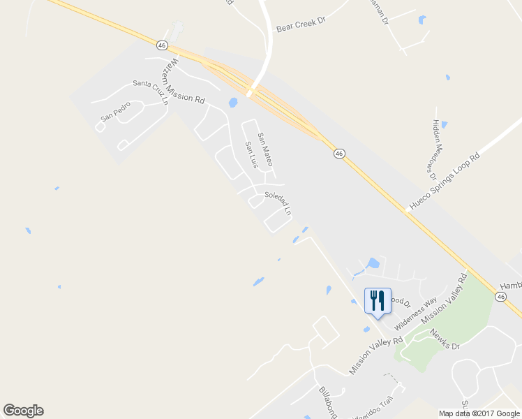map of restaurants, bars, coffee shops, grocery stores, and more near 621 Magdalena Lane in New Braunfels