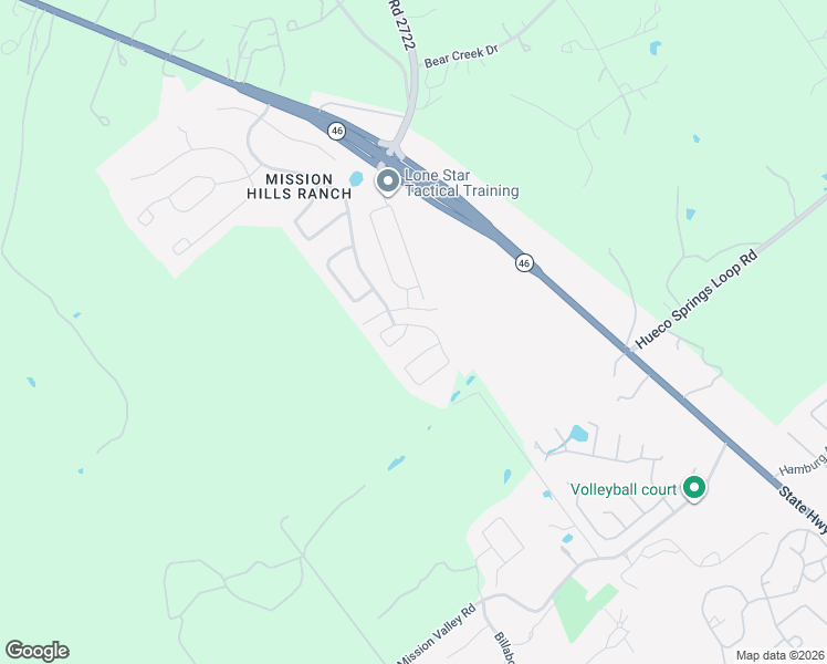 map of restaurants, bars, coffee shops, grocery stores, and more near 3122 Soledad Lane in New Braunfels