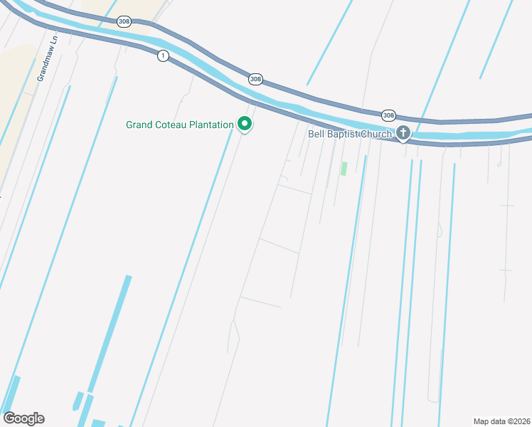 map of restaurants, bars, coffee shops, grocery stores, and more near 100-198 X Bypass Road in Raceland