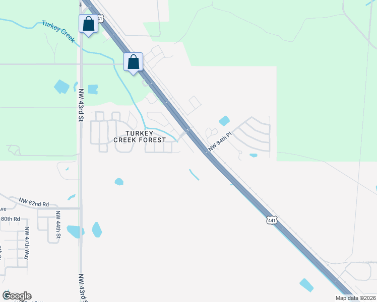 map of restaurants, bars, coffee shops, grocery stores, and more near 8509 Northwest 37th Drive in Gainesville