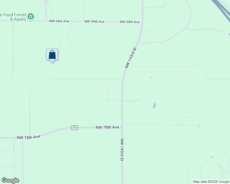 map of restaurants, bars, coffee shops, grocery stores, and more near 14410 Northwest 83rd Lane in Alachua