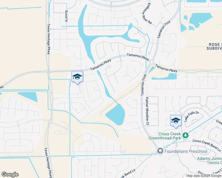 map of restaurants, bars, coffee shops, grocery stores, and more near 3906 Kellys Falls Lane in Katy