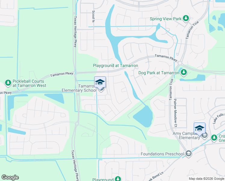 map of restaurants, bars, coffee shops, grocery stores, and more near 29616 Rileys Ridge in Katy