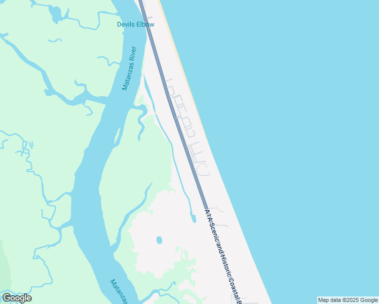 map of restaurants, bars, coffee shops, grocery stores, and more near 8115 Florida A1A in St. Augustine
