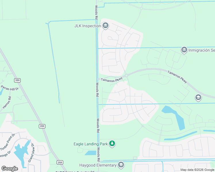 map of restaurants, bars, coffee shops, grocery stores, and more near 31730 Barrymoor Trace in Brookshire