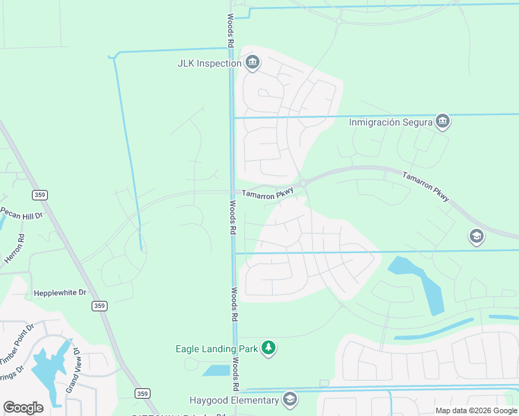 map of restaurants, bars, coffee shops, grocery stores, and more near 31730 Barrymoor Trace in Brookshire