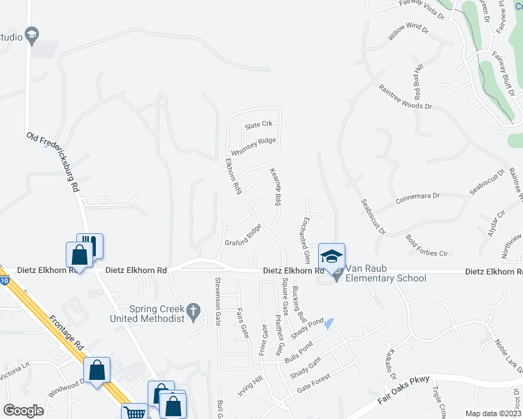 map of restaurants, bars, coffee shops, grocery stores, and more near 29515 Elkhorn Ridge in Boerne