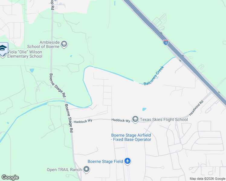 map of restaurants, bars, coffee shops, grocery stores, and more near 29510 Angelfish Boulevard in Boerne