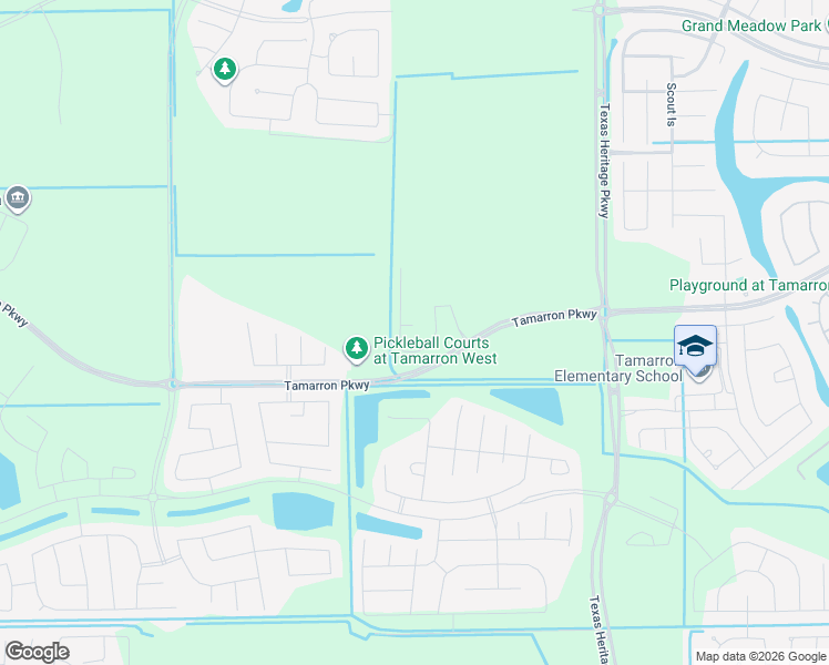 map of restaurants, bars, coffee shops, grocery stores, and more near Peterson Road in Brookshire