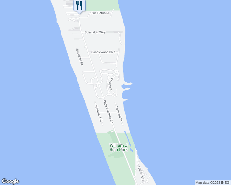 map of restaurants, bars, coffee shops, grocery stores, and more near 102 South Echo Lane in Port St. Joe