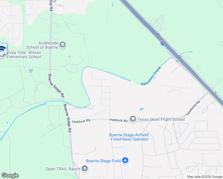 map of restaurants, bars, coffee shops, grocery stores, and more near 29510 Angelfish Boulevard in Boerne