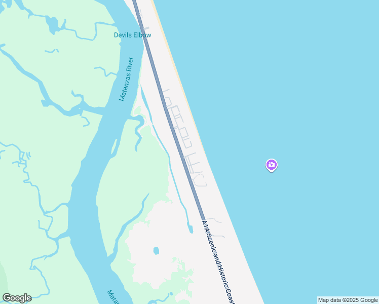 map of restaurants, bars, coffee shops, grocery stores, and more near 8115 Florida A1A in St. Augustine