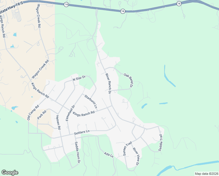 map of restaurants, bars, coffee shops, grocery stores, and more near 803 River Ranch Drive in Bandera