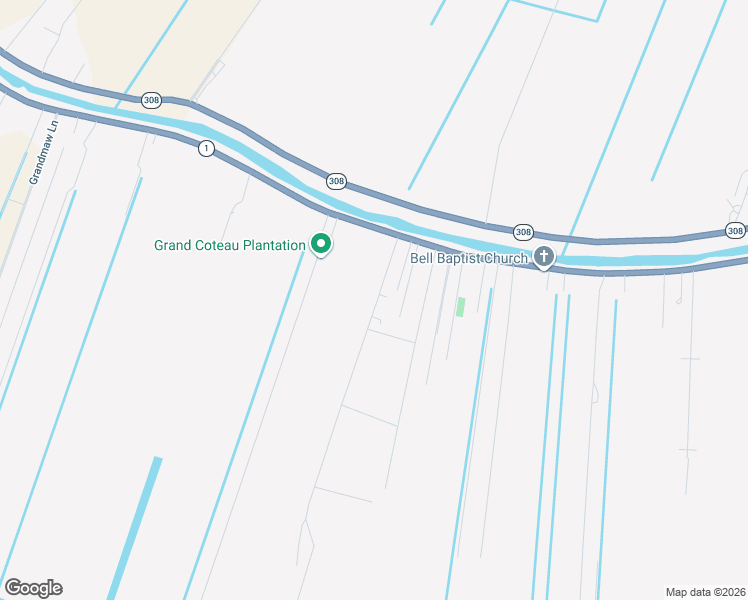 map of restaurants, bars, coffee shops, grocery stores, and more near 103 X Bypass Road in Raceland