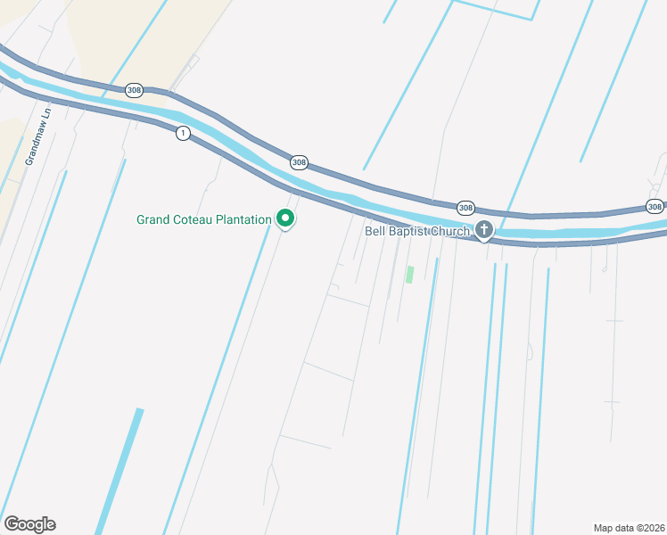 map of restaurants, bars, coffee shops, grocery stores, and more near 103 X Bypass Road in Raceland