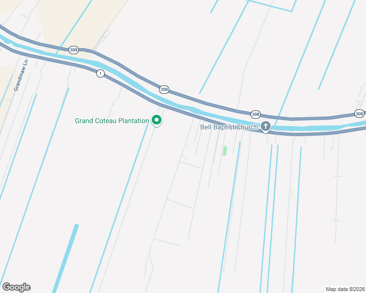 map of restaurants, bars, coffee shops, grocery stores, and more near 103 X Bypass Road in Raceland