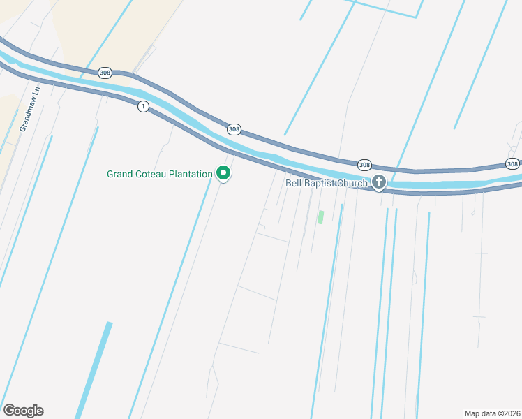 map of restaurants, bars, coffee shops, grocery stores, and more near 103 X Bypass Road in Raceland