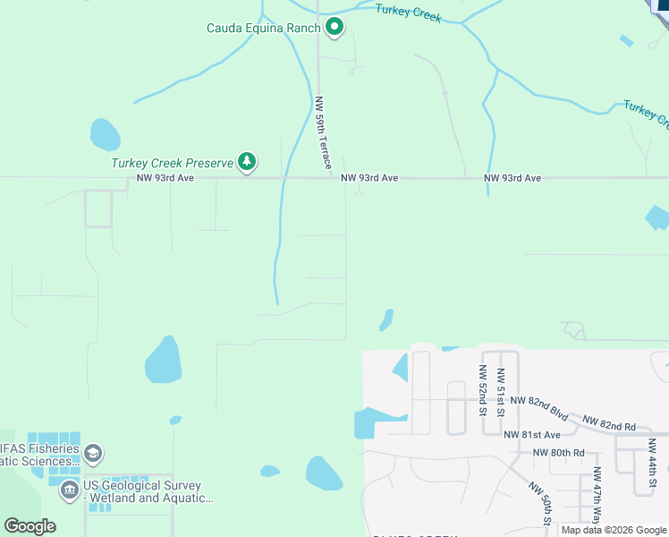 map of restaurants, bars, coffee shops, grocery stores, and more near 8688 Northwest 59th Street in Gainesville