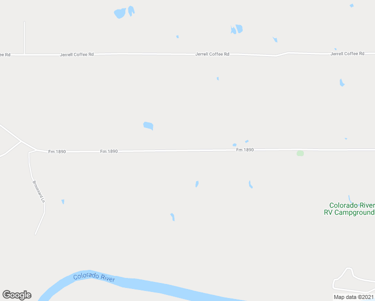 map of restaurants, bars, coffee shops, grocery stores, and more near Fm 1890 in Colorado County